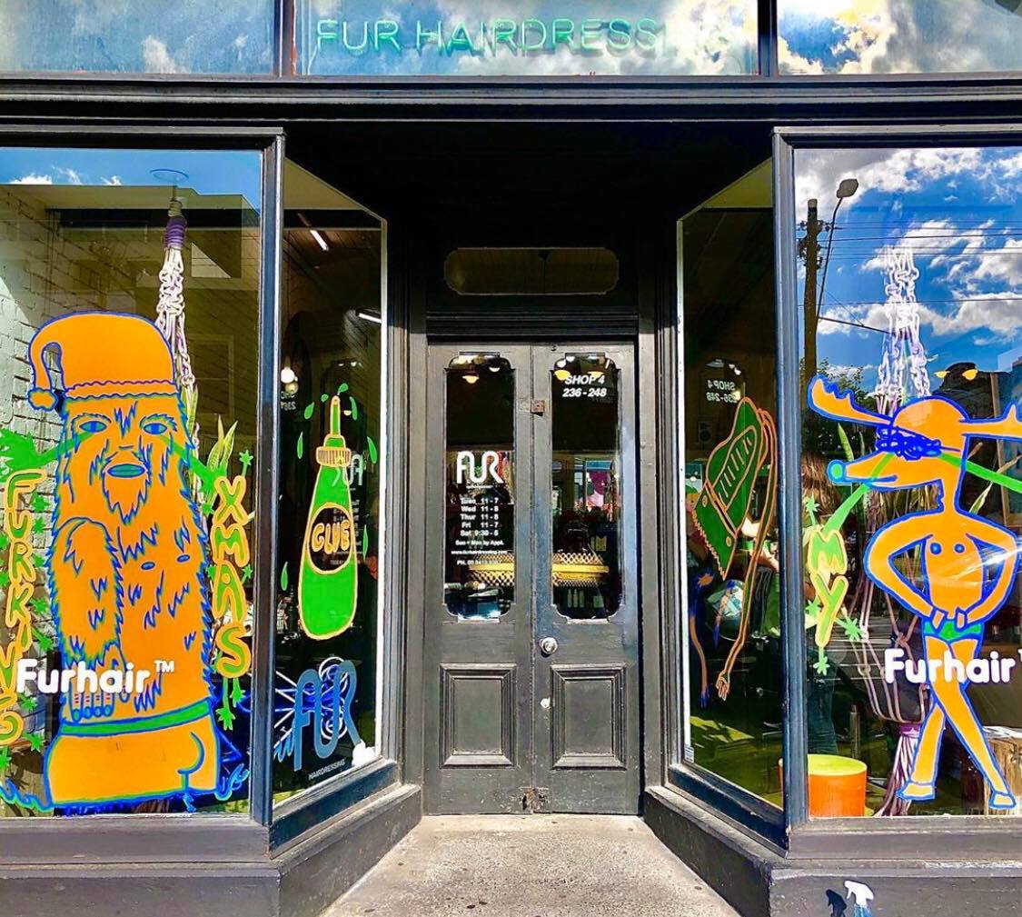 Fur Hair Salon Mural - Fitzroy, Melbourne